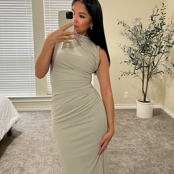 Zara draped midi dress - Picture 3 of 4